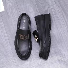 versace cuir chaussures pour homme s_127500b